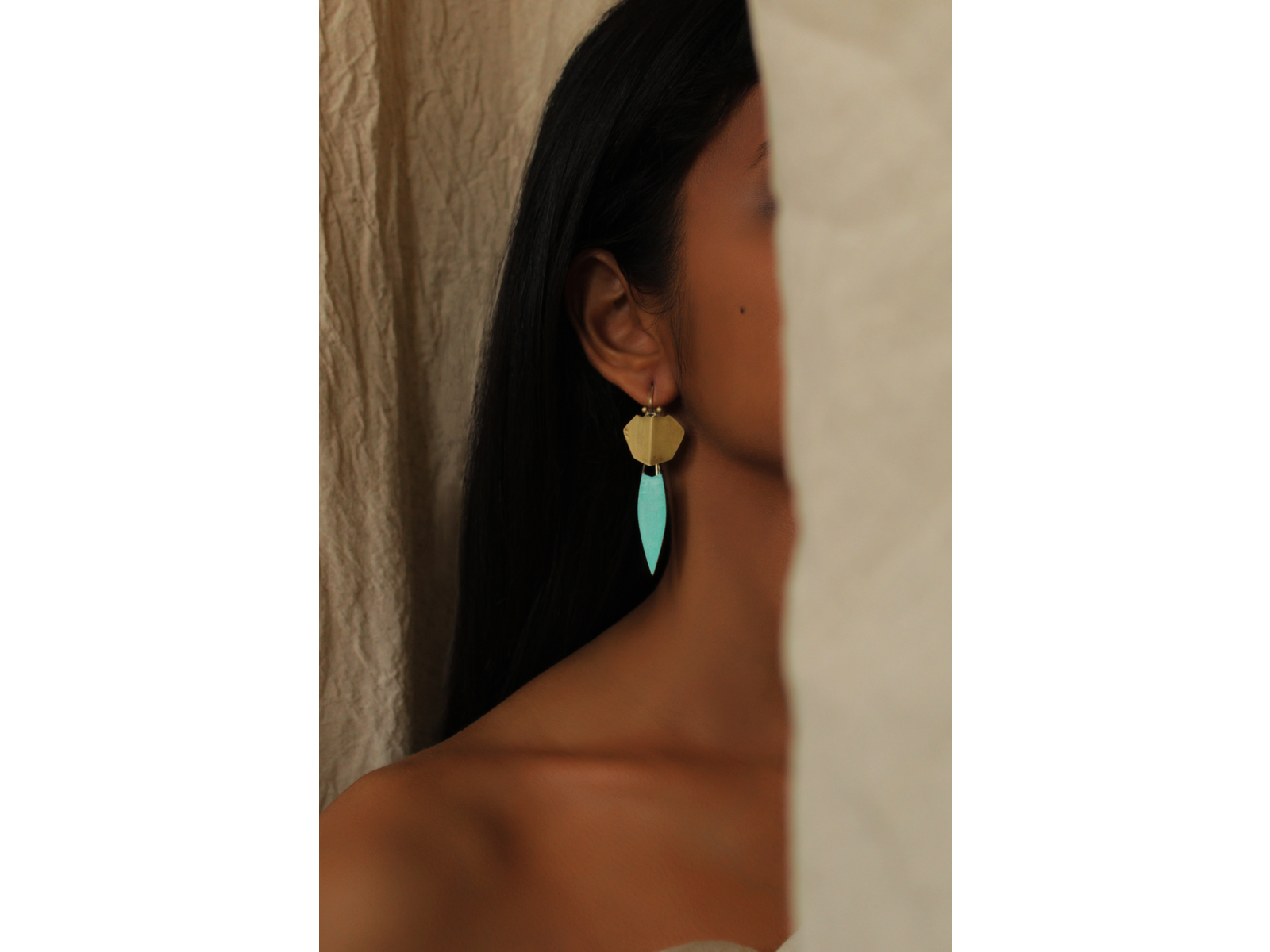 shieldmantis | earrings_teal_2 - Image 2