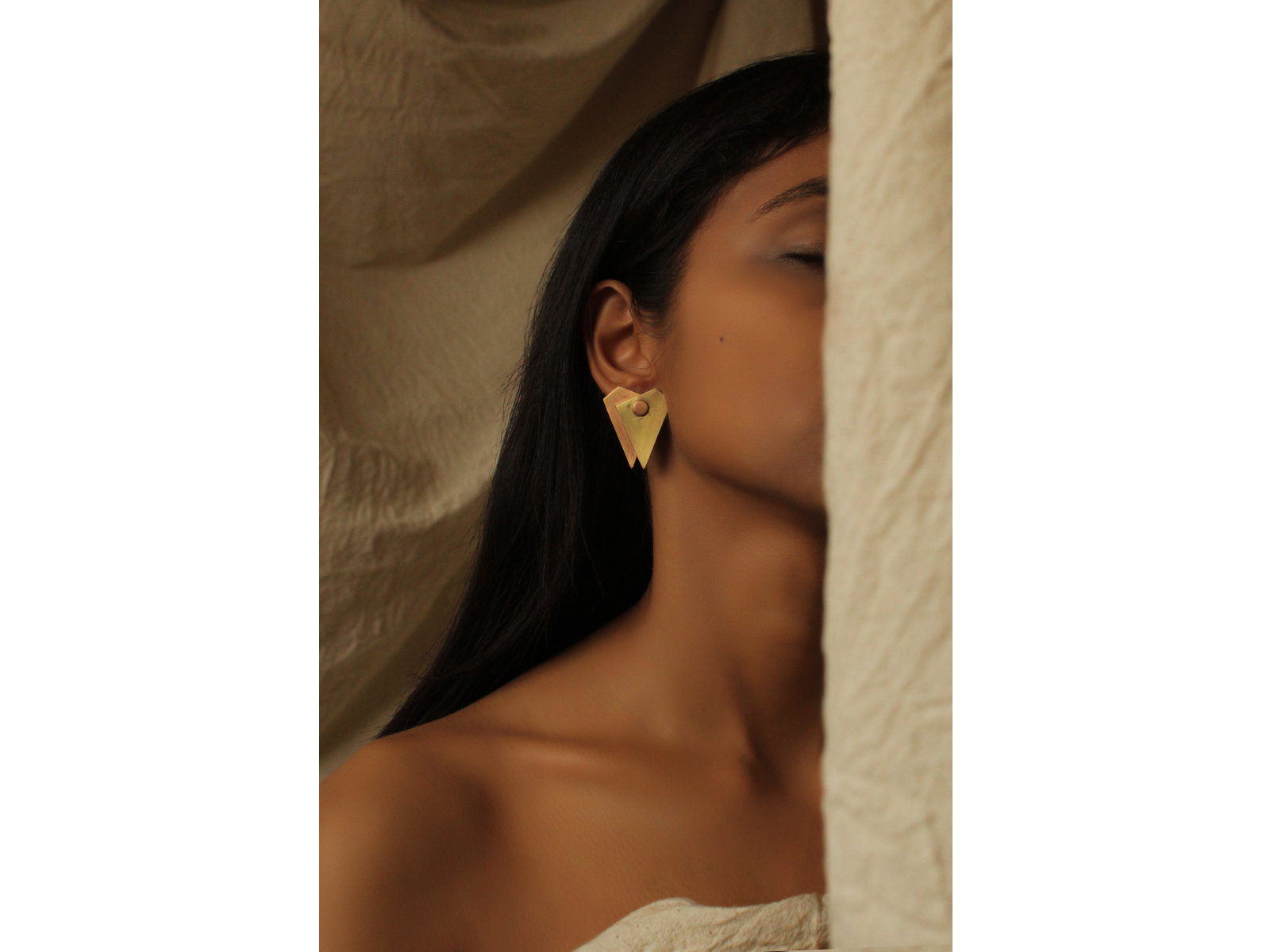 geometricmoth | earrings_dualmetal - Image 2