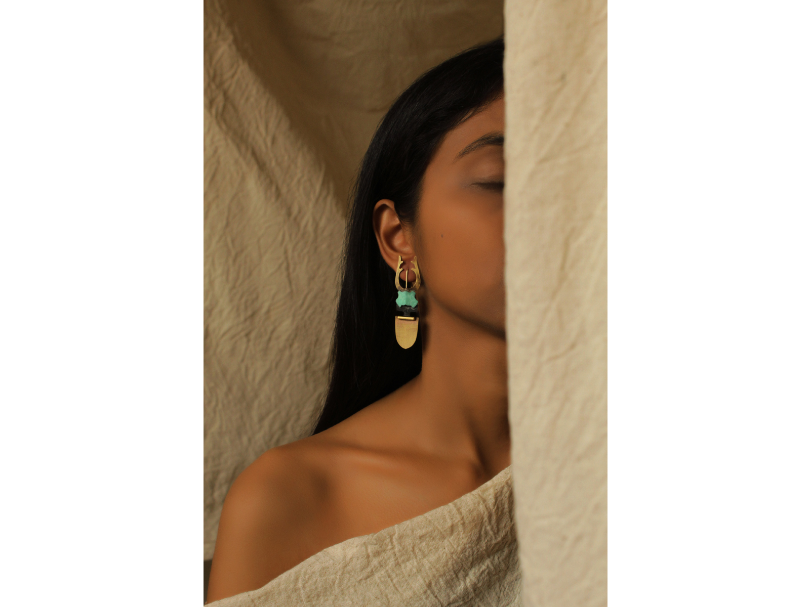 stagbeetle | earrings_teal - Image 2