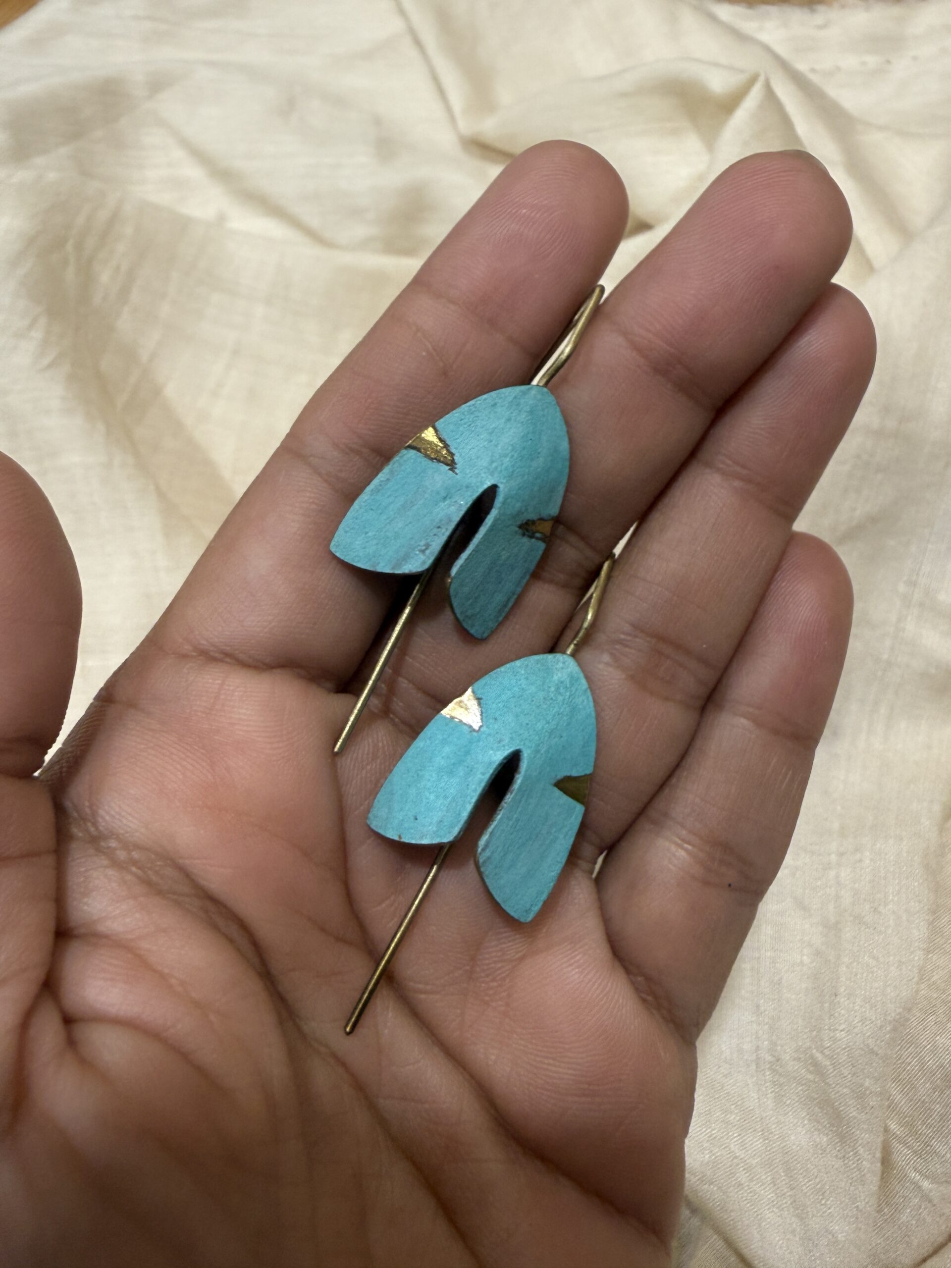 noctuidmoth | earrings_small teal 2